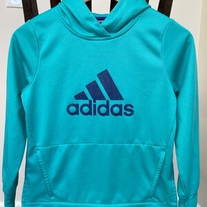 adidas Kids' Teal Hoodie with Logo